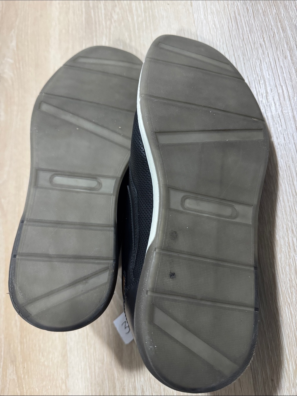 Black Derby Shoes with Brown Tongue Detail - Picture 6 of 8